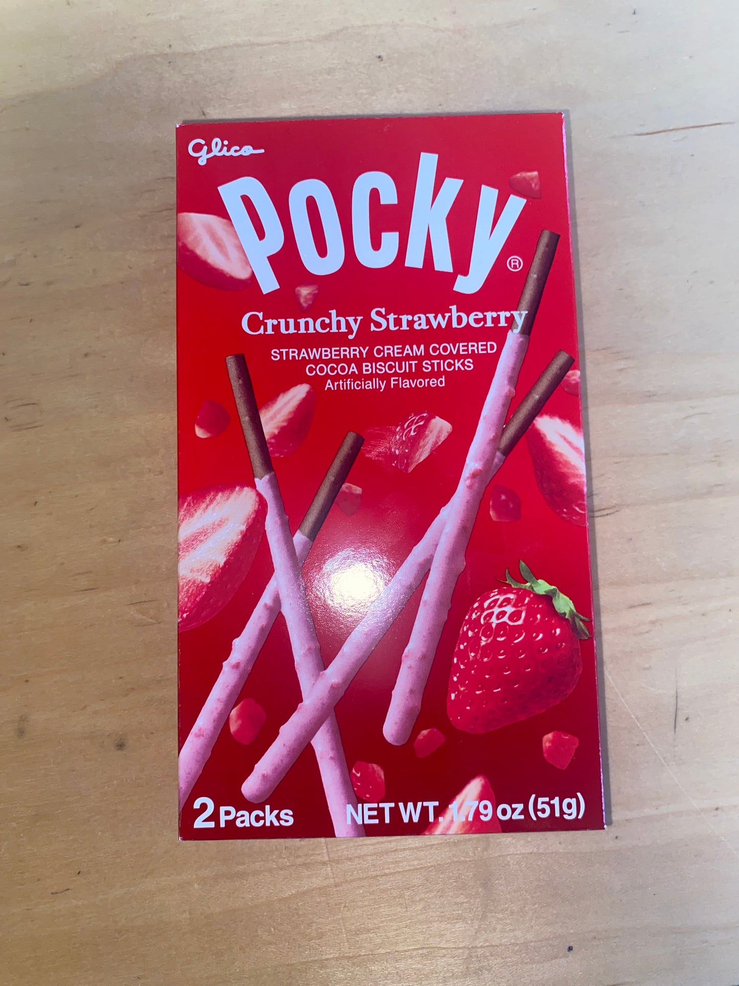 POCKY CHRUNCHY STRAWBERRY 51G