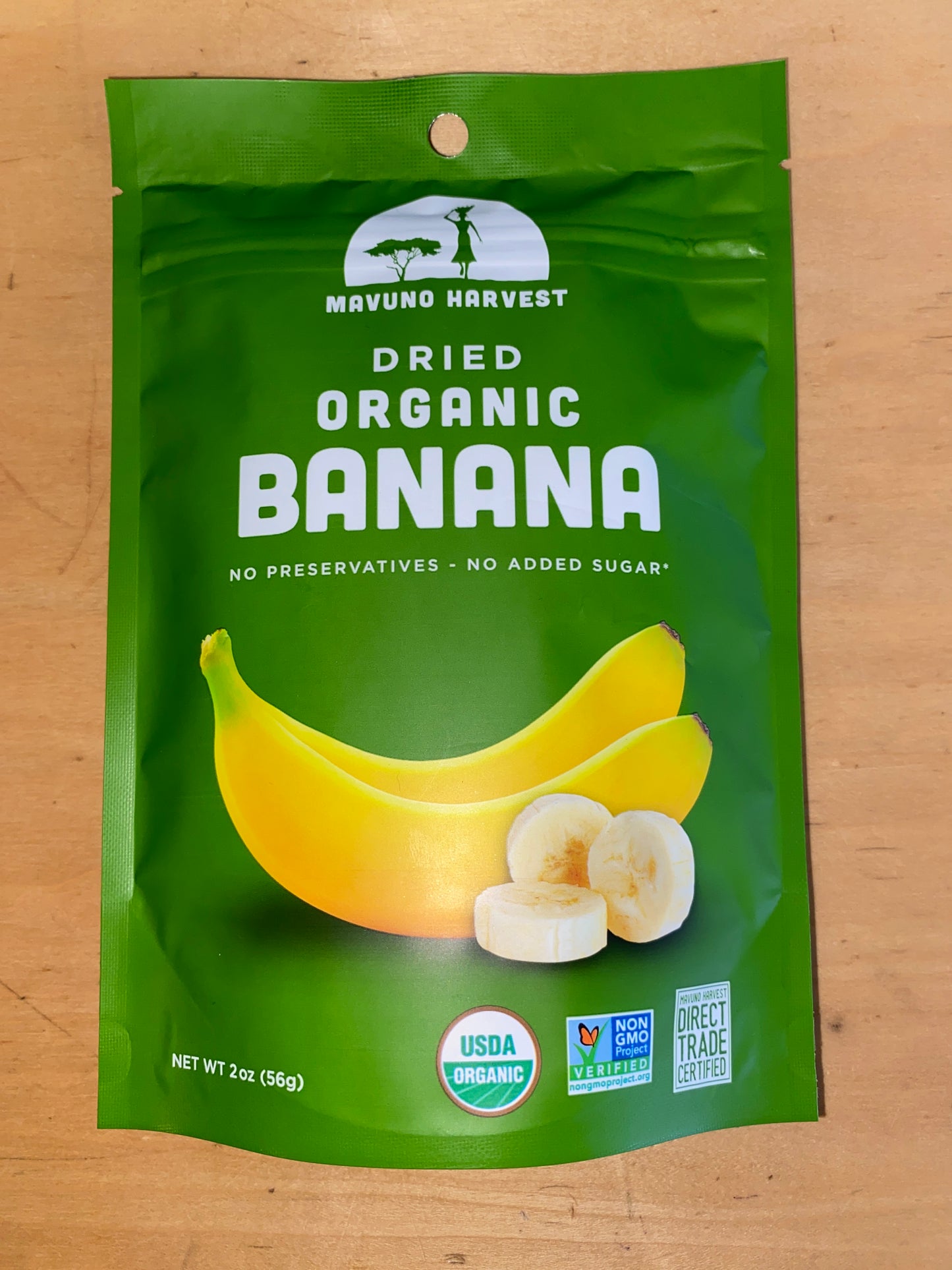 MAVUNO DRIED BANANA 2OZ