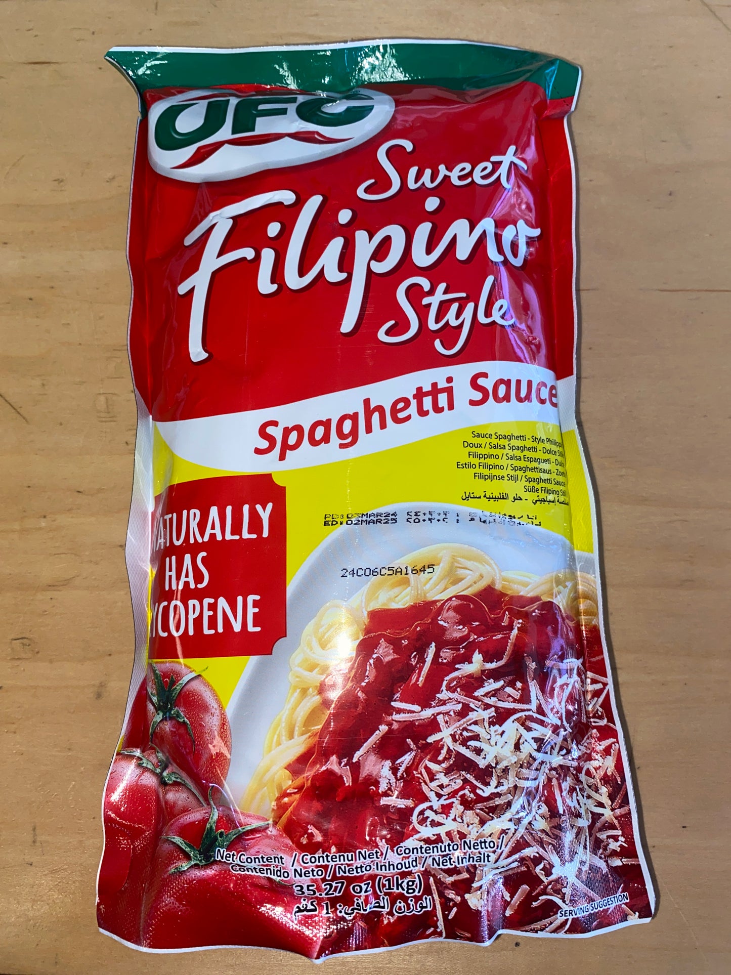 UFC SWEET FILIPINO STYLE SPAGHETTI SAUCE-1KG